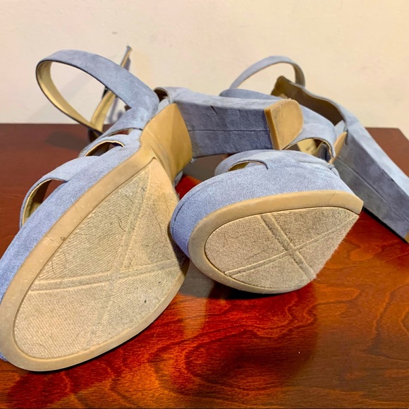 Chinese Laundry Suede Grayish platform sandals - Picture 5 of 7